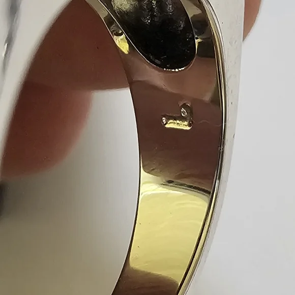 Retired SWAROVSKI Pampered Black Crystal  Ring Sz.L (size 8) - Picture 4 of 7